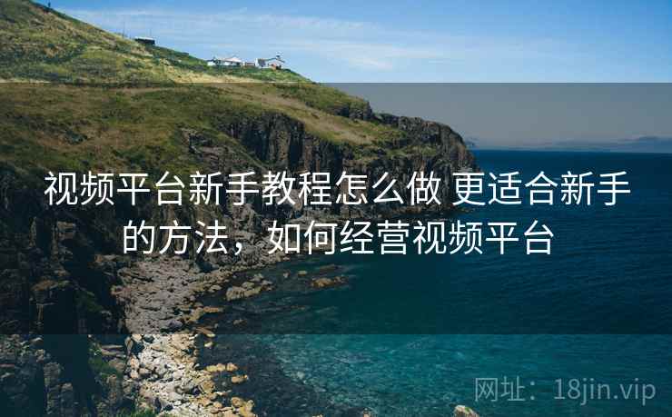 视频平台新手教程怎么做 更适合新手的方法，如何经营视频平台