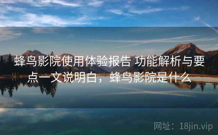 蜂鸟影院使用体验报告 功能解析与要点一文说明白，蜂鸟影院是什么